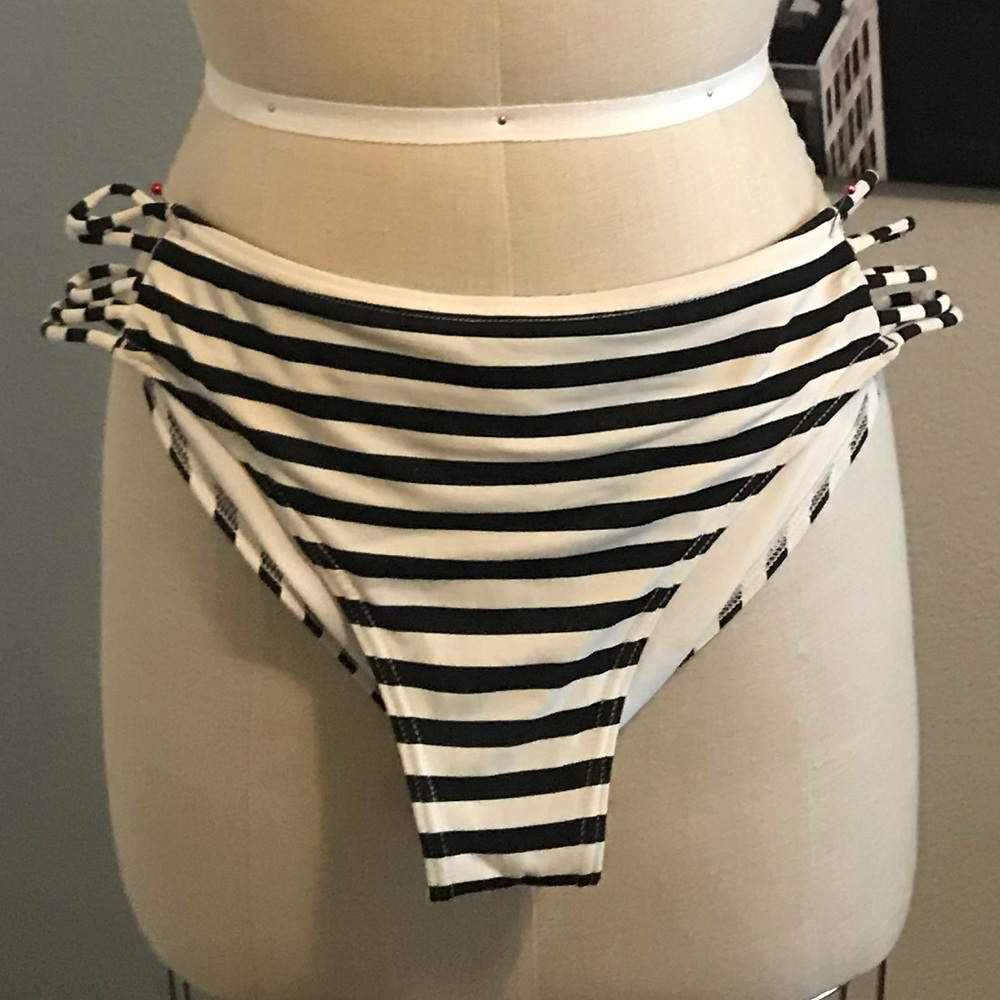 Billabong striped strappy cheeky bikini bottoms